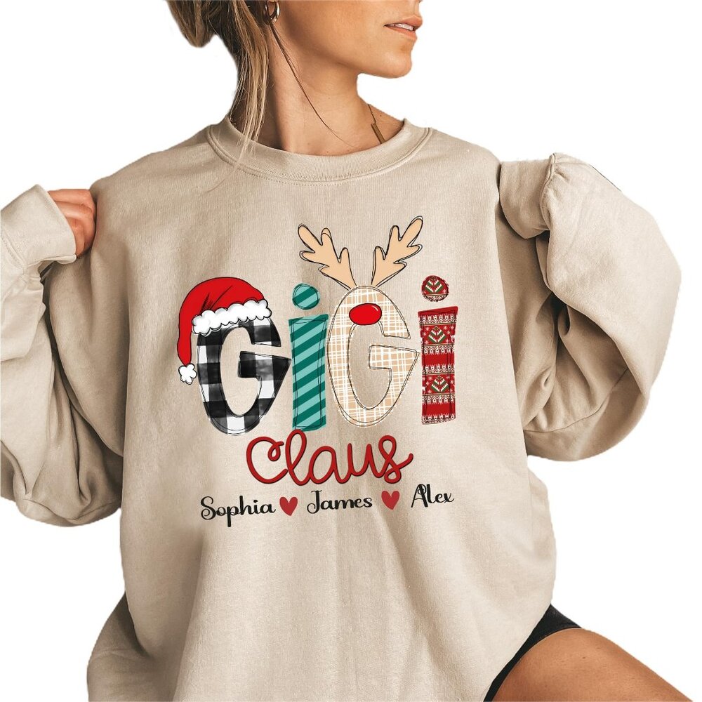 Custom Gigi Claus Sweatshirt Gigi Claus Sweater C… - image 1